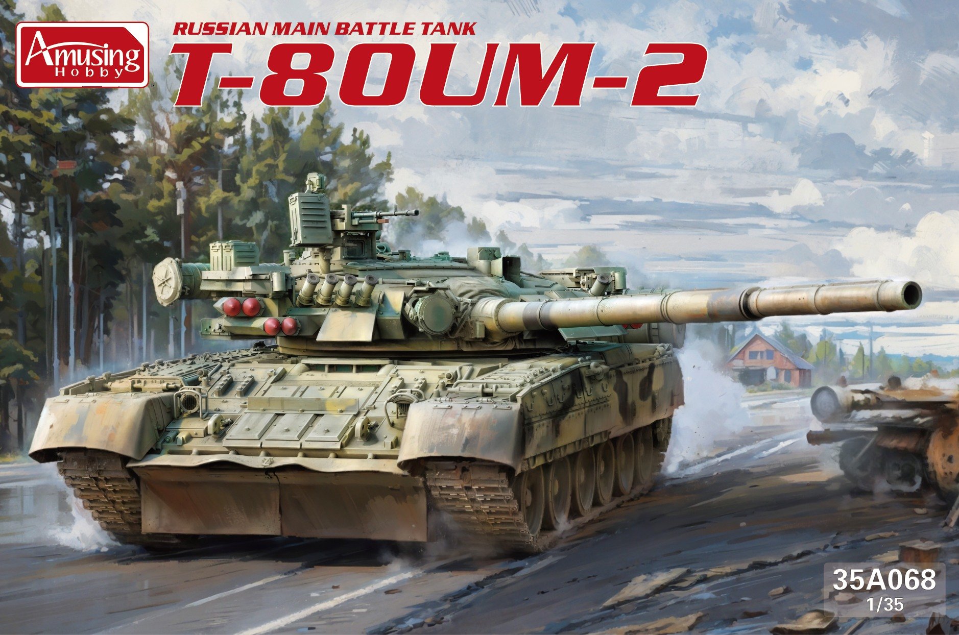 Amusing Hobby 35A068 Russian Main Battle Tank T-80UM-2 1/35