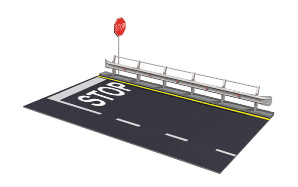 Italeri 3864 Guard Rail and Road Section for Display 1/24 - Afbeelding 2
