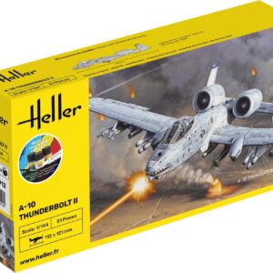 Heller 56912 A-10 Thunderbolt II Set incl verf, lijm , penseel.  1/144