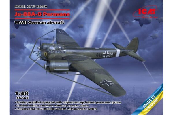 ICM 48230 Ju-88A-8 Pravane WWII German Aircraft 1/48