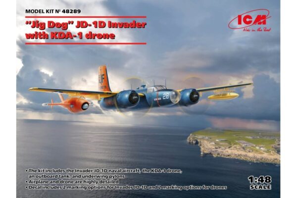 ICM 48289 'Jig Dog' JD-1D Invader with KDA-1 drone 1/48