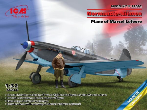 ICM 32092 Normandie-Niemen Plane of Marcel Lefevre 1/32