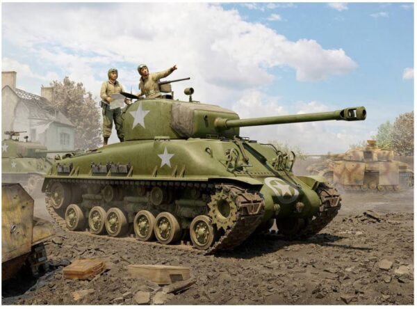 04 I Love Kit 61618 M4A1E8 Sherman Medium Tank 1/16 - Afbeelding 2