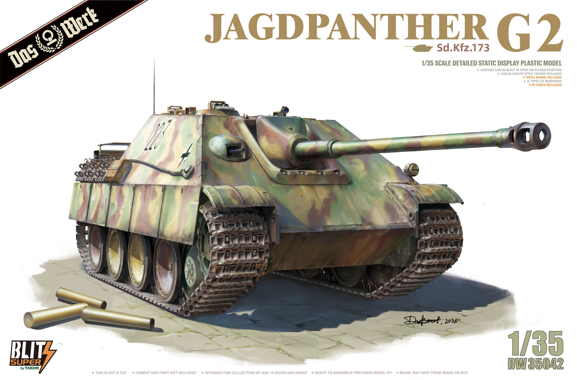 Das Werk DW35042 Jagdpanther G2 Sd.Kfz.173 Super Blitz 1/35