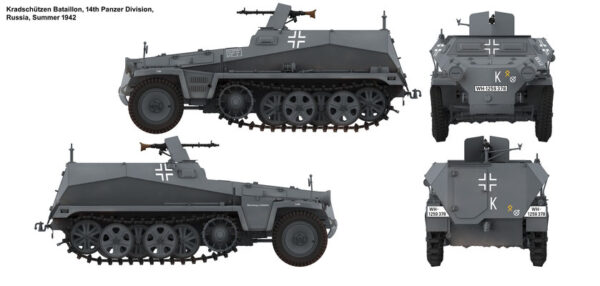 04 Das Werk DW16018 Sd.Kfz. 250/1 Ausf. A 1/16 - Afbeelding 6