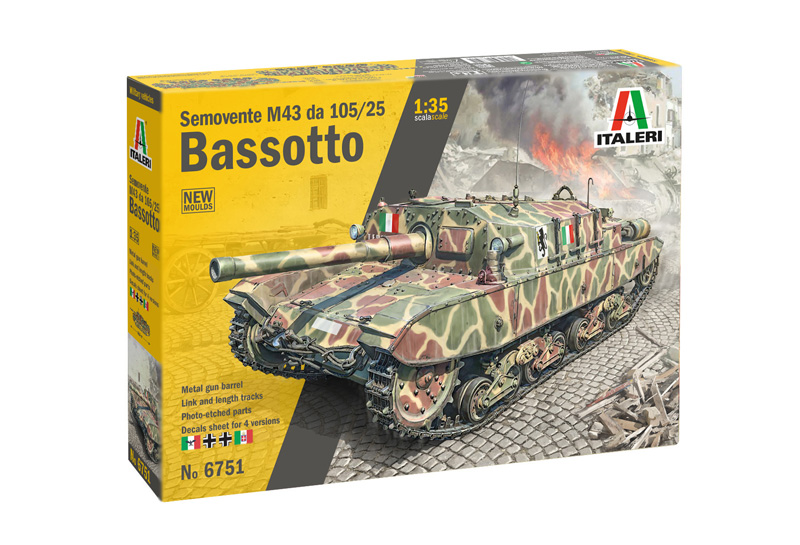 Italeri 6751 Semovente M43 da 105/25 Bassotto 1/35