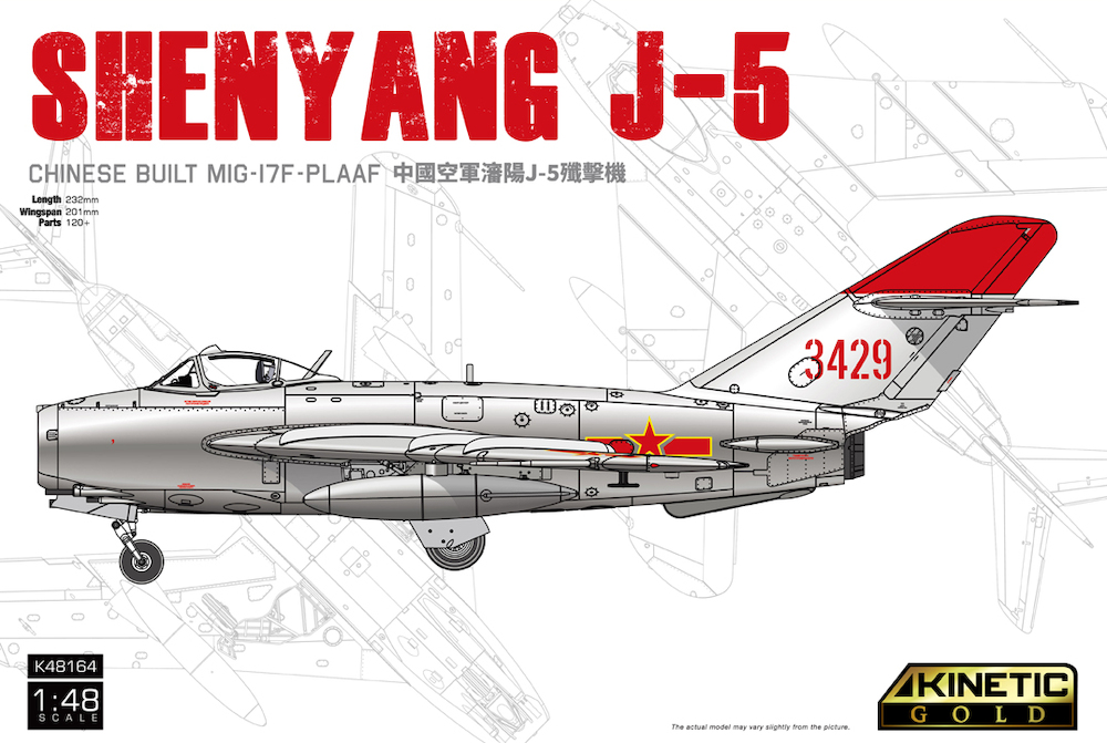 Kinetic K48164 Shenyang J-5 1/48