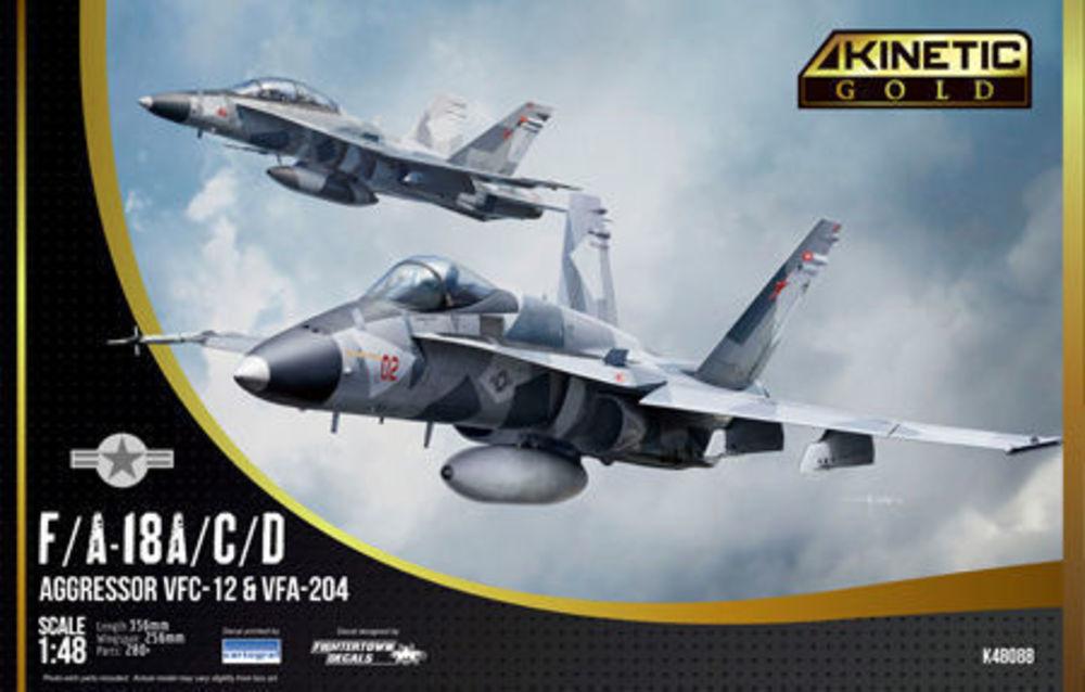 Kinetic K48088 F/A-18 A / C / D Aggressor VFC-12 & VFA-204 1/48
