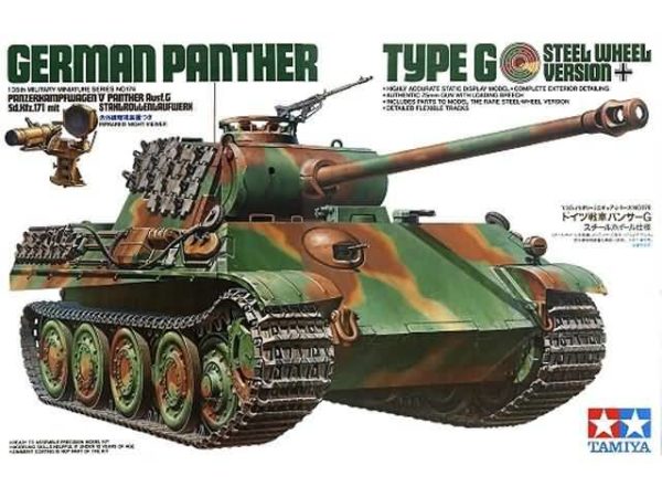 Tamiya 35174 Panther Type G Steel Wheel Version 1/35