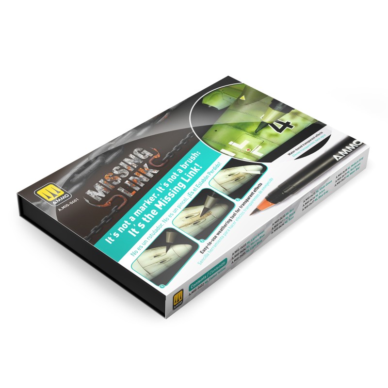 A.Mig-0401 Missing Link Weathering Markers Planes Set - Ammo by Mig Jimenez