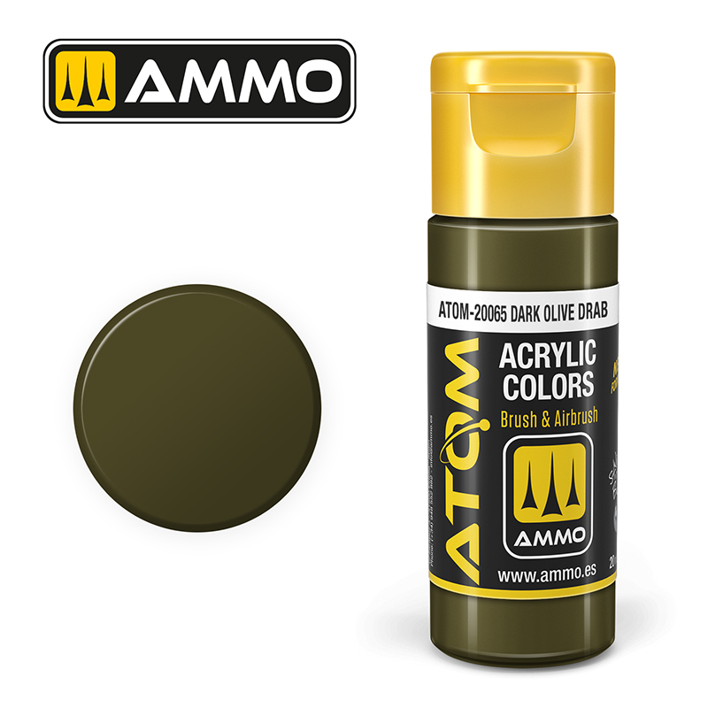 Ammo by Mig ATOM-20065 Dark Olive Drab 20 ml