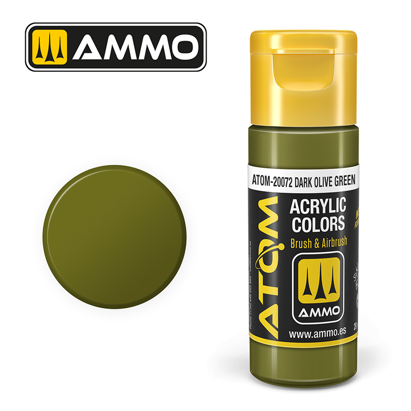 Ammo by Mig ATOM-20072 Dark Olive Green 20 ml