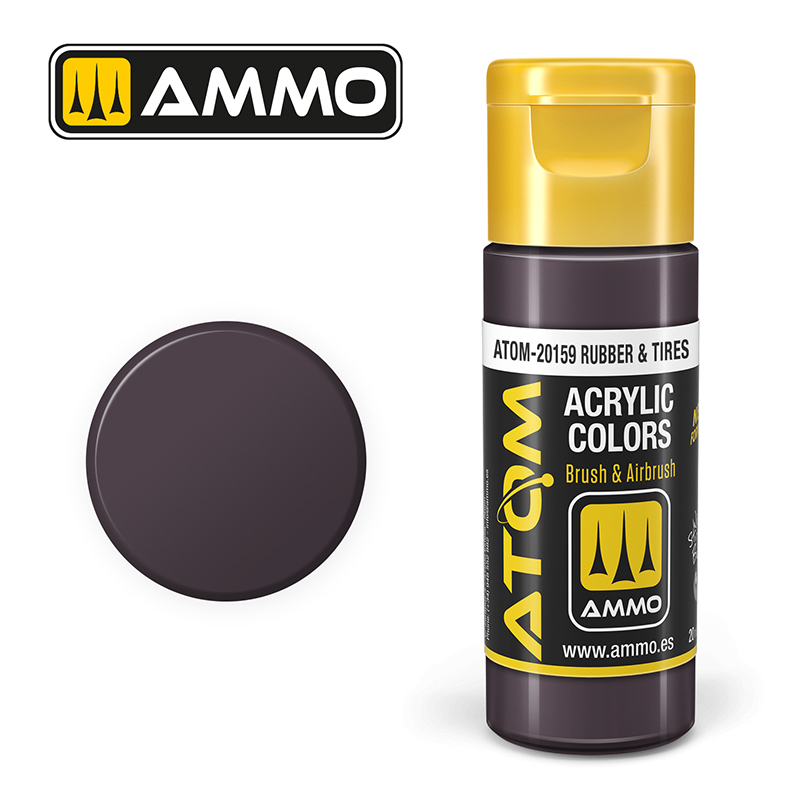 Ammo by Mig ATOM-20159 Rubber & Tires 20 ml