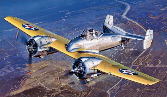 03 Academy 12363 USN XF5F-1 Skyrocket 1/48