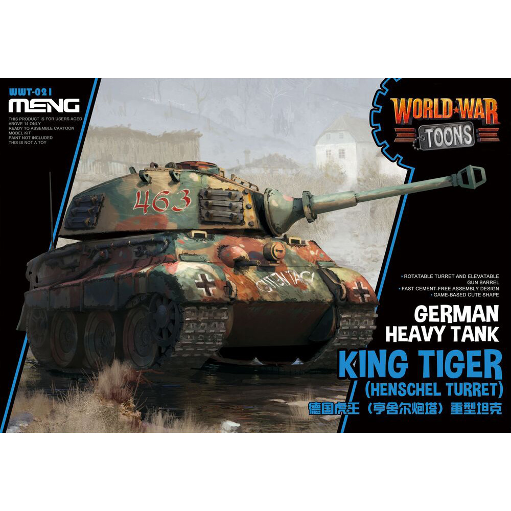 02 Meng WWT-021 German Heavy Tank King Tiger (Henschel Turret) World-War Toons