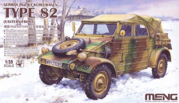 01 Meng VS-016 Type 82 German Pkw.K1 Kübelwagen (Eastern Front) 1/35