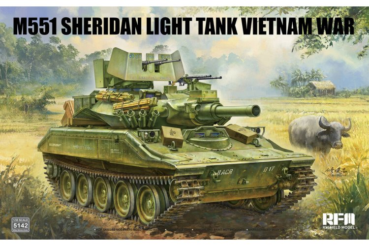 01 Rye Field Model 5142 M551 Sheridan Light Tank Vietnam War 1/35