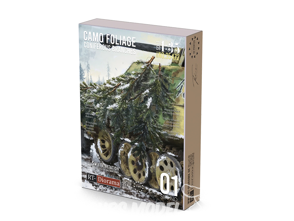 05 RT-Diorama 35472 Coniferous Branches (Camo Foliage) 1/35