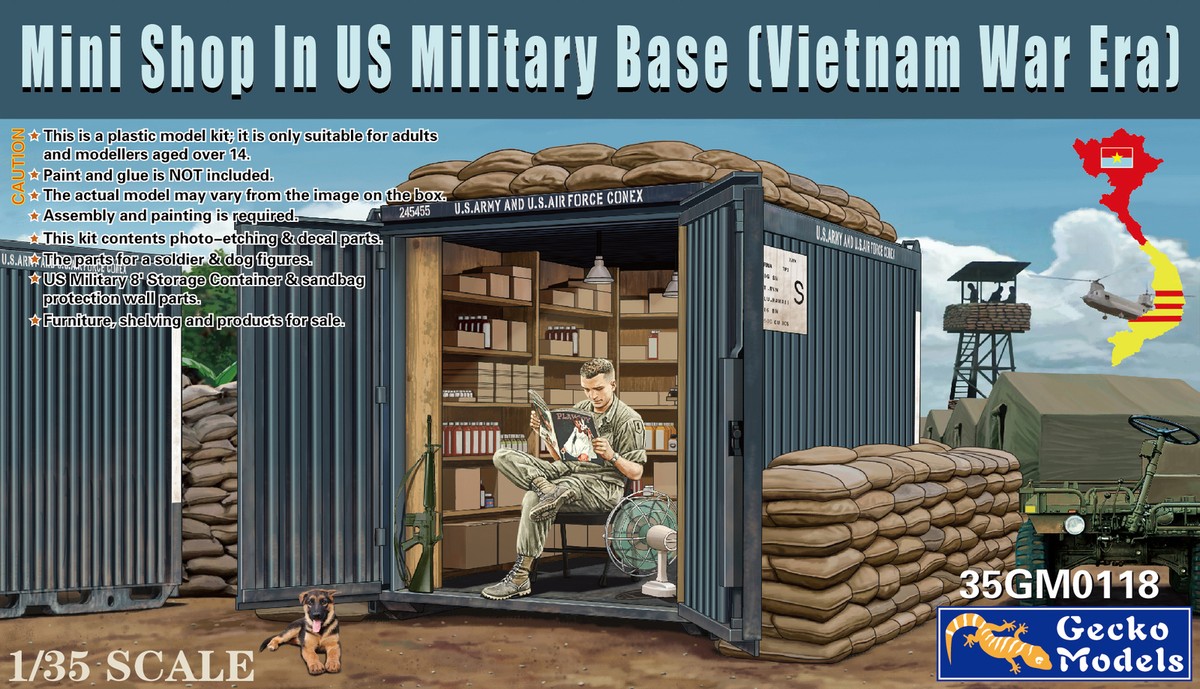 Gecko Models 35GM0118 Mini Shop In US Military Base (Vietnam War Era) 1/35