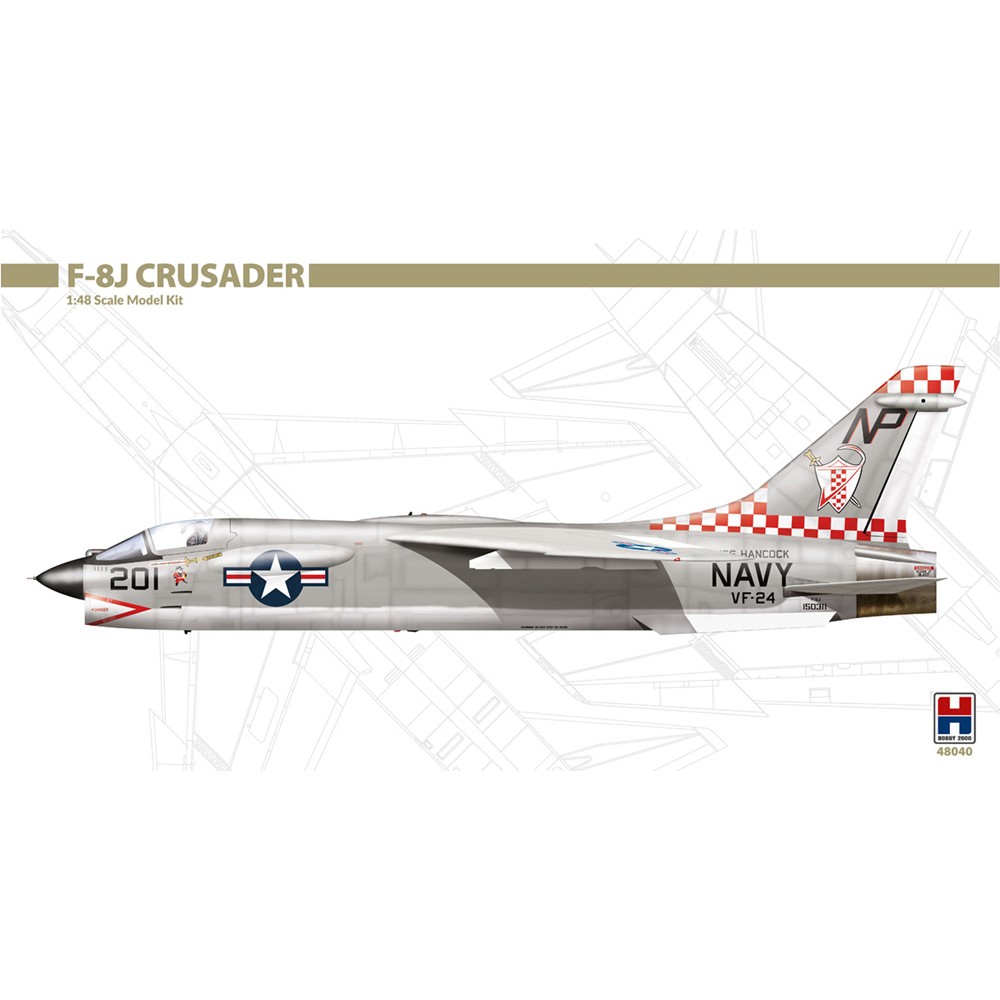Hobby 2000 48040 F-8J Crusader 1/48