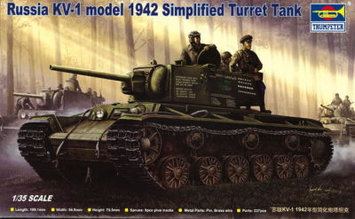1 Trumpeter 00358 Russia KV-1 model 1942 Simplified Turret Tank 1/35