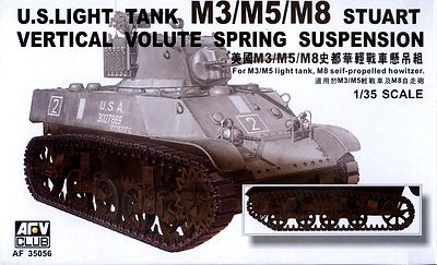 AFV Club AF 35056 M3 / M5 / M8 Stuart Vertical Volute Spring Suspension 1/35