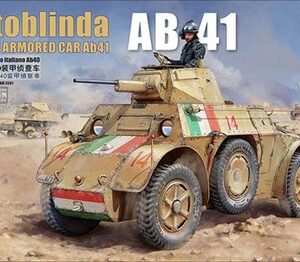 03 Lanmo Model MM35005 Autoblinda AB-41 Italian Armored Car 1/35