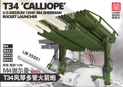 04 Lanmo Model LM35001 T34 'Calliope' U.S. Medium Tank M4 Sherman Rocket Launcher 1/35