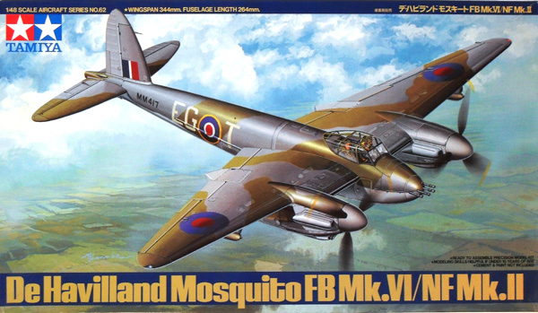 Tamiya 61062 De Havilland Mosquito FB Mk.VI / NF Mk.II 1/48