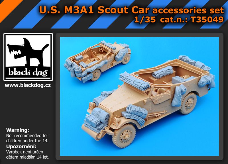 Blackdog T35049 U.S. M3A1 Scout Car Accessories Set 1/35