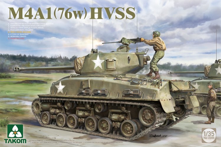 02 Takom 2205 M4A1 (76w) HVSS 1/35