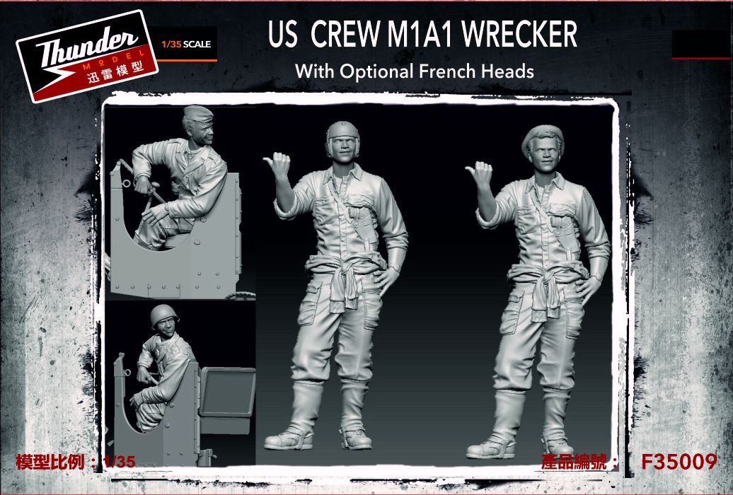 05 Thunder Model F35009 US Crew M1A1 Wrecker 1/35