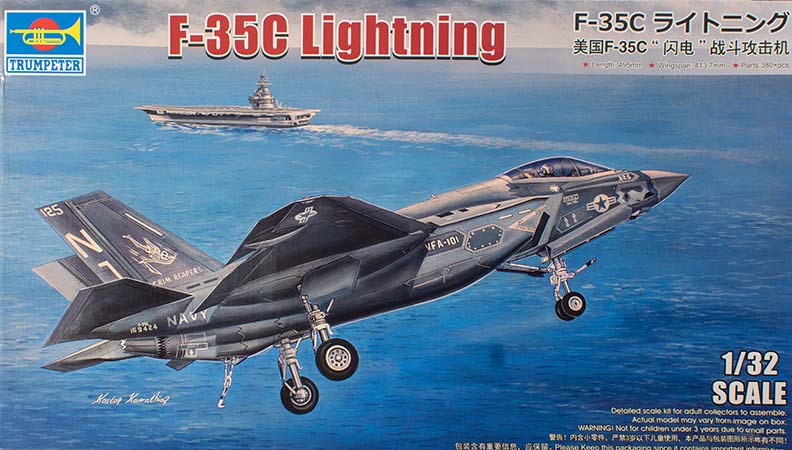 3 Trumpeter 03230 F-35C Lightning 1/32
