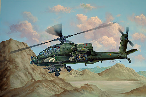 Trumpeter 05838 AH-64A  Apache 1/48