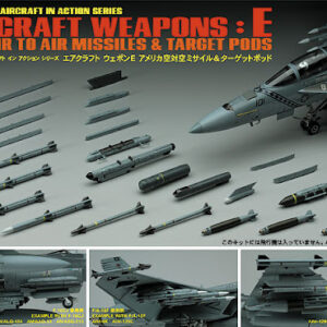 Hasegawa 36117 Aircraft Weapons : E    U.S. Air to Air Missiles & Target Pods 1/48