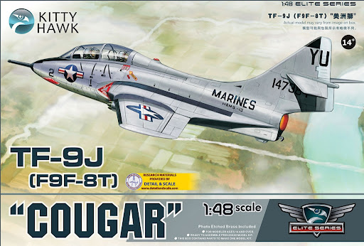 Kitty Hawk KH80129 TF-9J (F9F-8T) "Cougar" 1/48