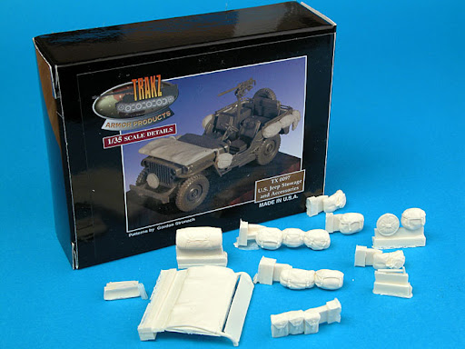 Trakz TX 0097 U.S. Jeep Stowage and Accessoires 1/35