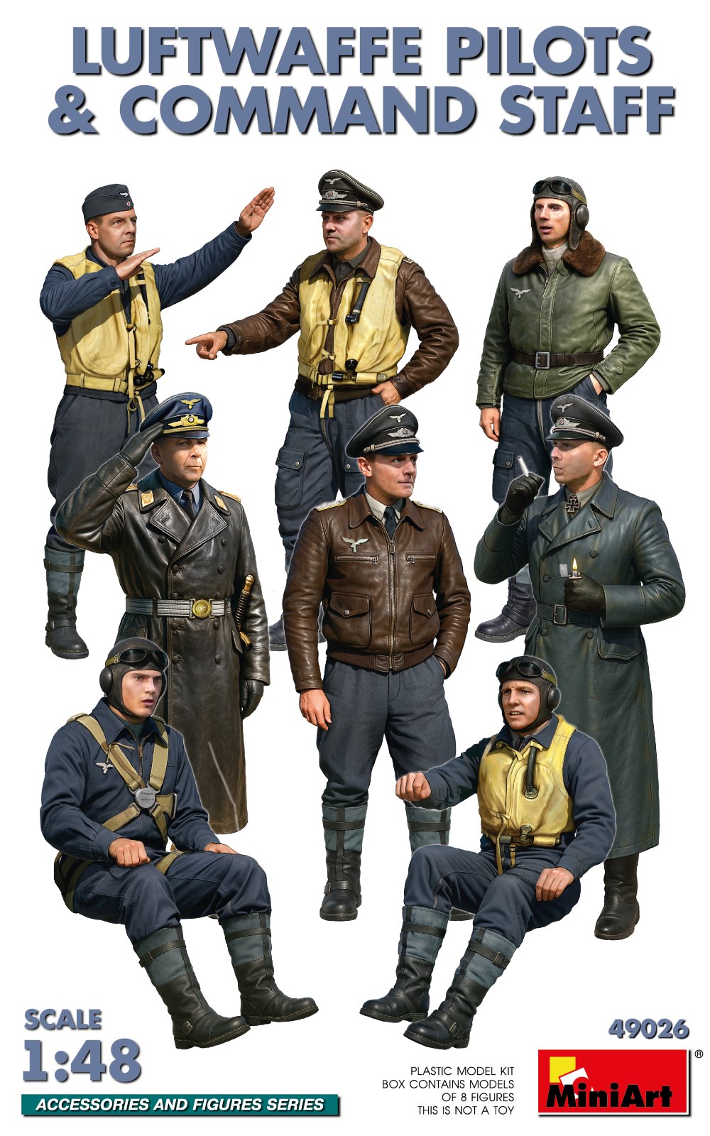 MiniArt 49026 Luftwaffe Pilots & Command Staff 1/48
