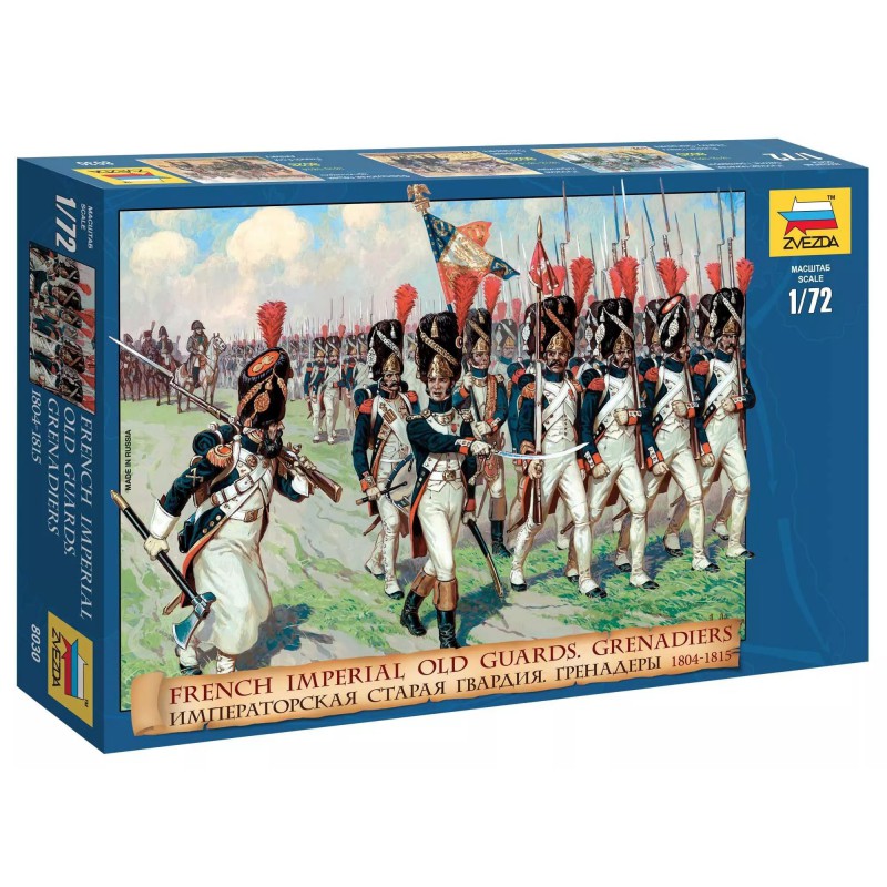 Zvezda 8030 French Imperial Old Guards Grenadiers  1804-1815 1/72